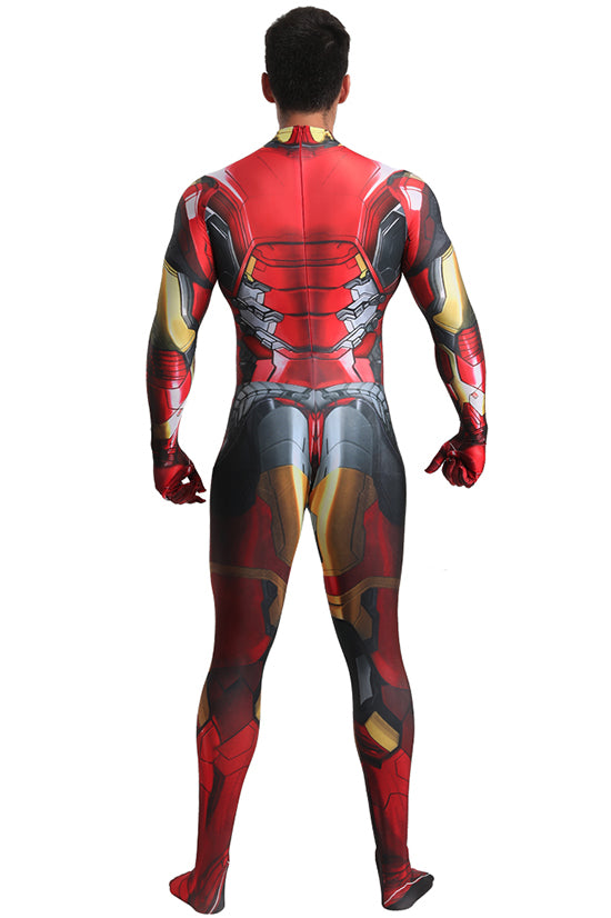 MSPANDEX - SUPERHERO IRON MAN COSTUME ZENTAI - WITH REMOVABLE MASK