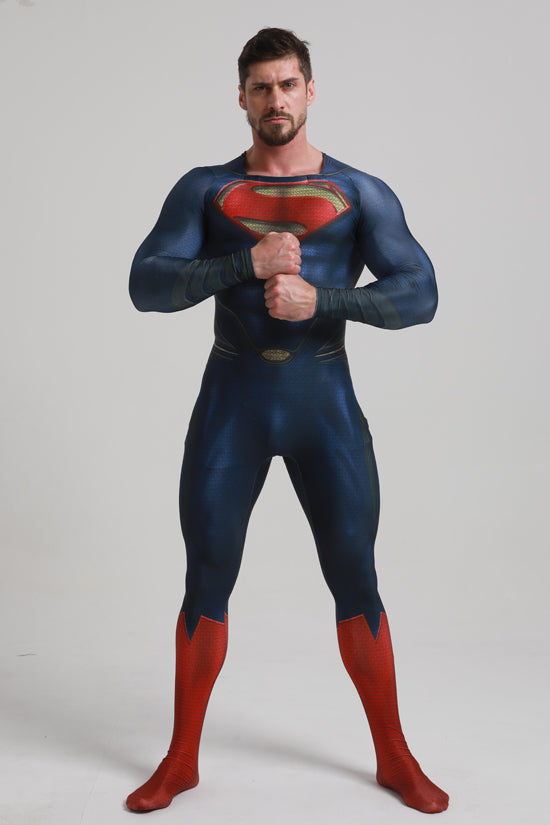 MSPANDEX - SUPERMAN BODY SUIT CLASSIC SUPERHERO
